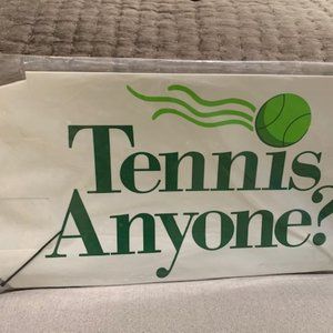 "Tennis Anyone" Vinyl Magnetic Mailbox Cover